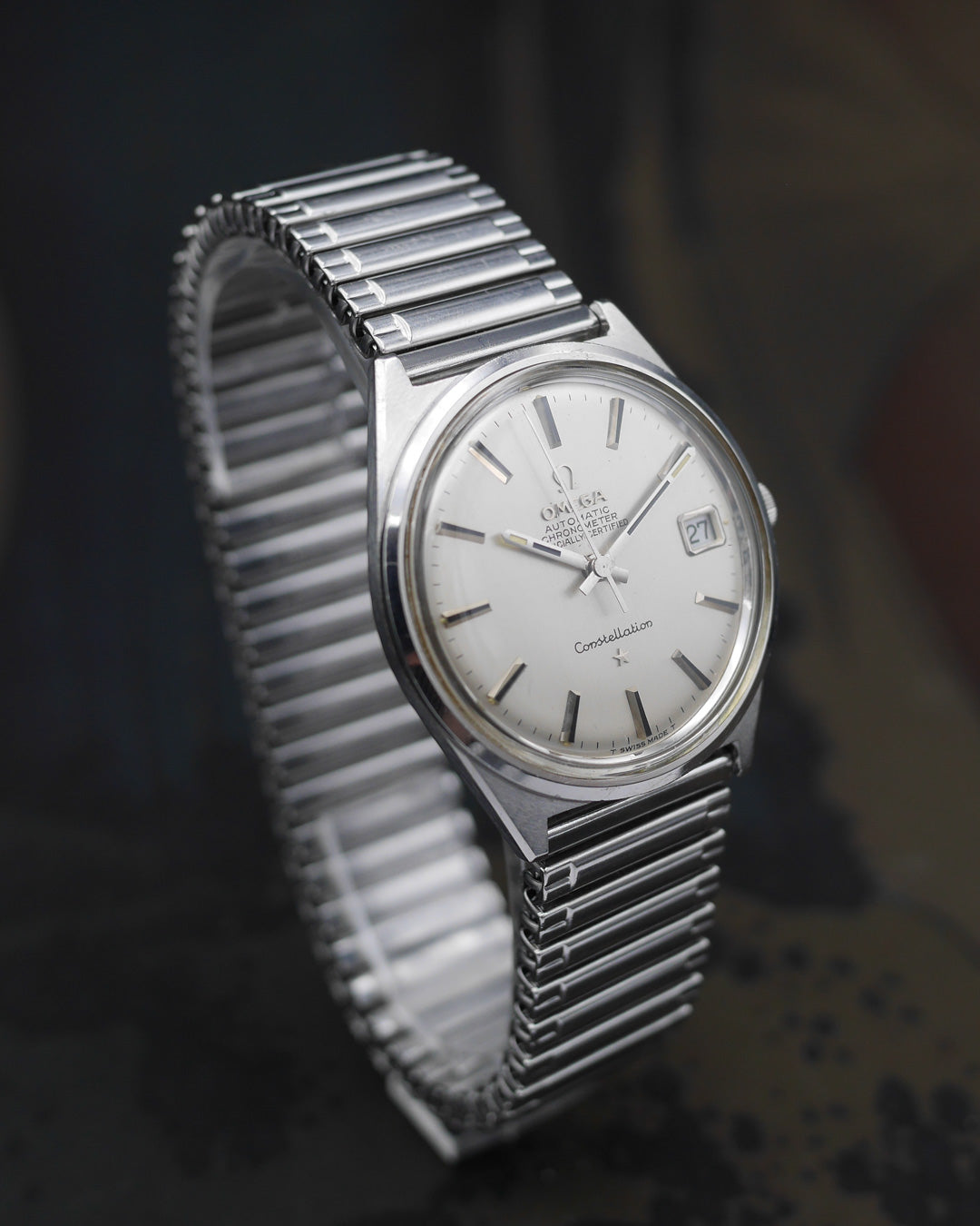 1960s Omega Constellation ref. 168017 with silver brushed dial