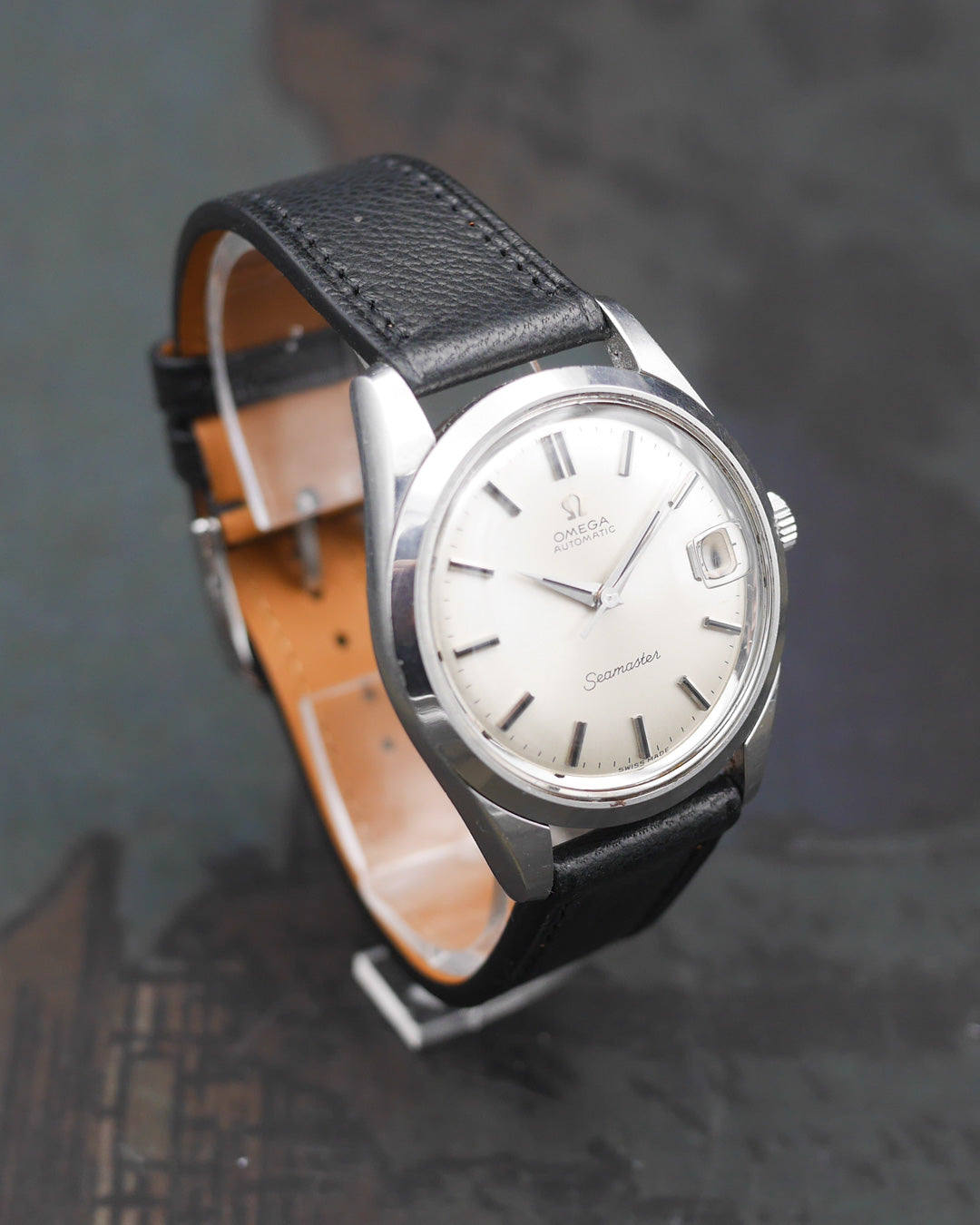 1960s Omega Seamaster 166.010 dial with onyx markers