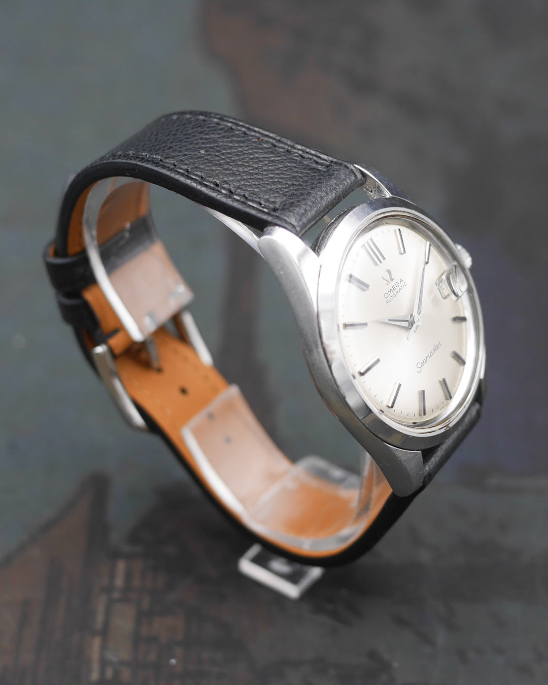 1960s Omega Seamaster 166.010 dial with onyx markers