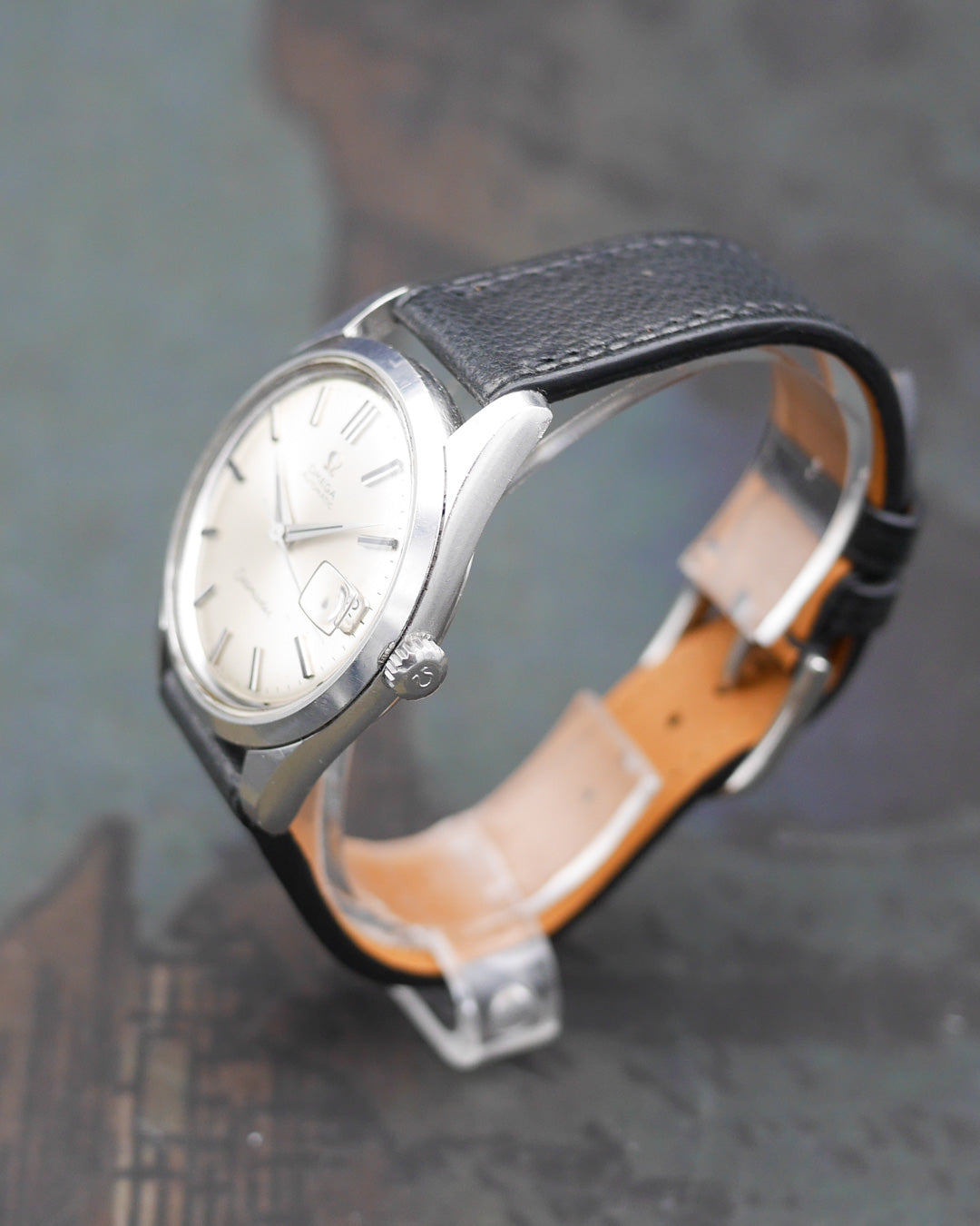 1960s Omega Seamaster 166.010 dial with onyx markers
