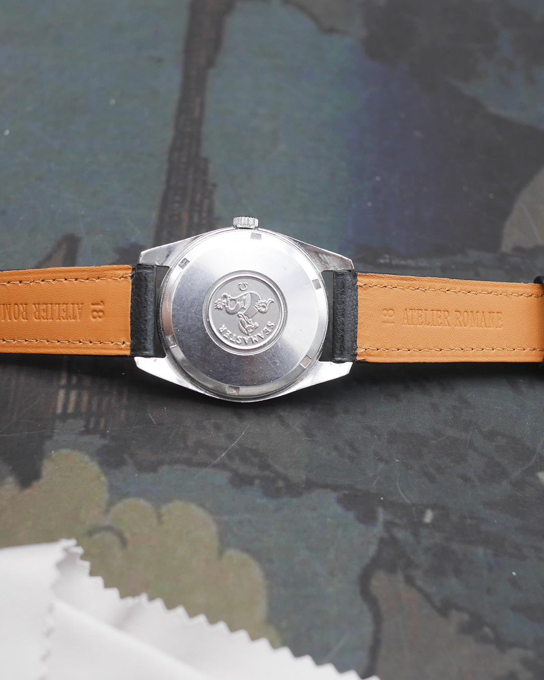 1960s Omega Seamaster 166.010 dial with onyx markers