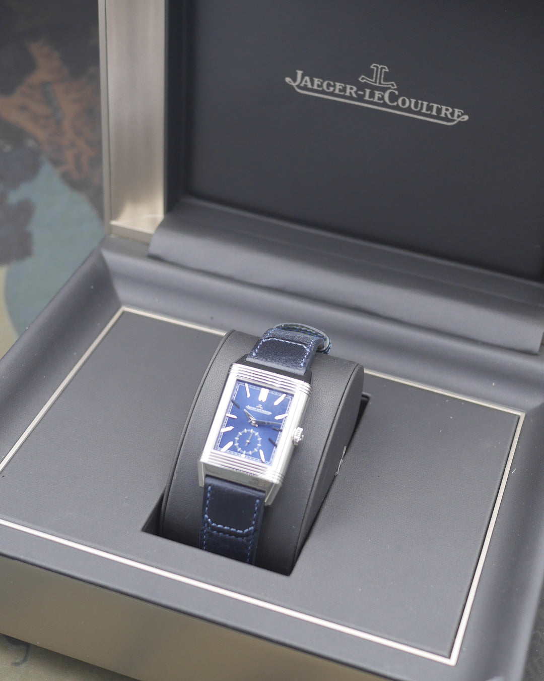 2022 Jaeger-Lecoultre Reverso Tribute ref. Q3988482 blue & white dial - Full set