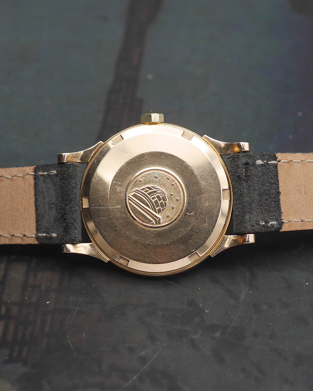 1961 Omega Constellation ref.14381 in 18k pink gold with onyx indexes