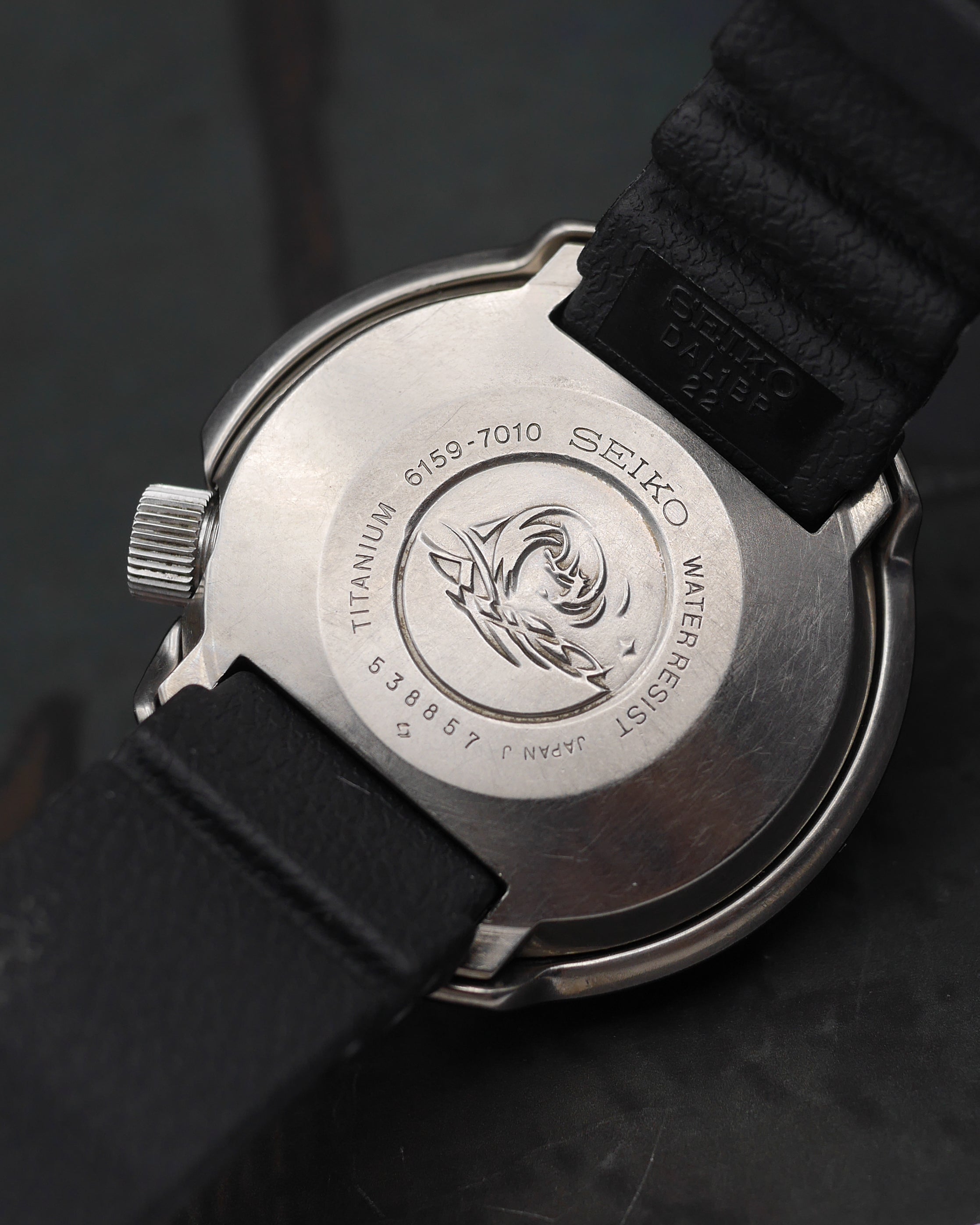 1975s Seiko "Grandfather Tuna" ref.6159-7010 with its original rubber strap
