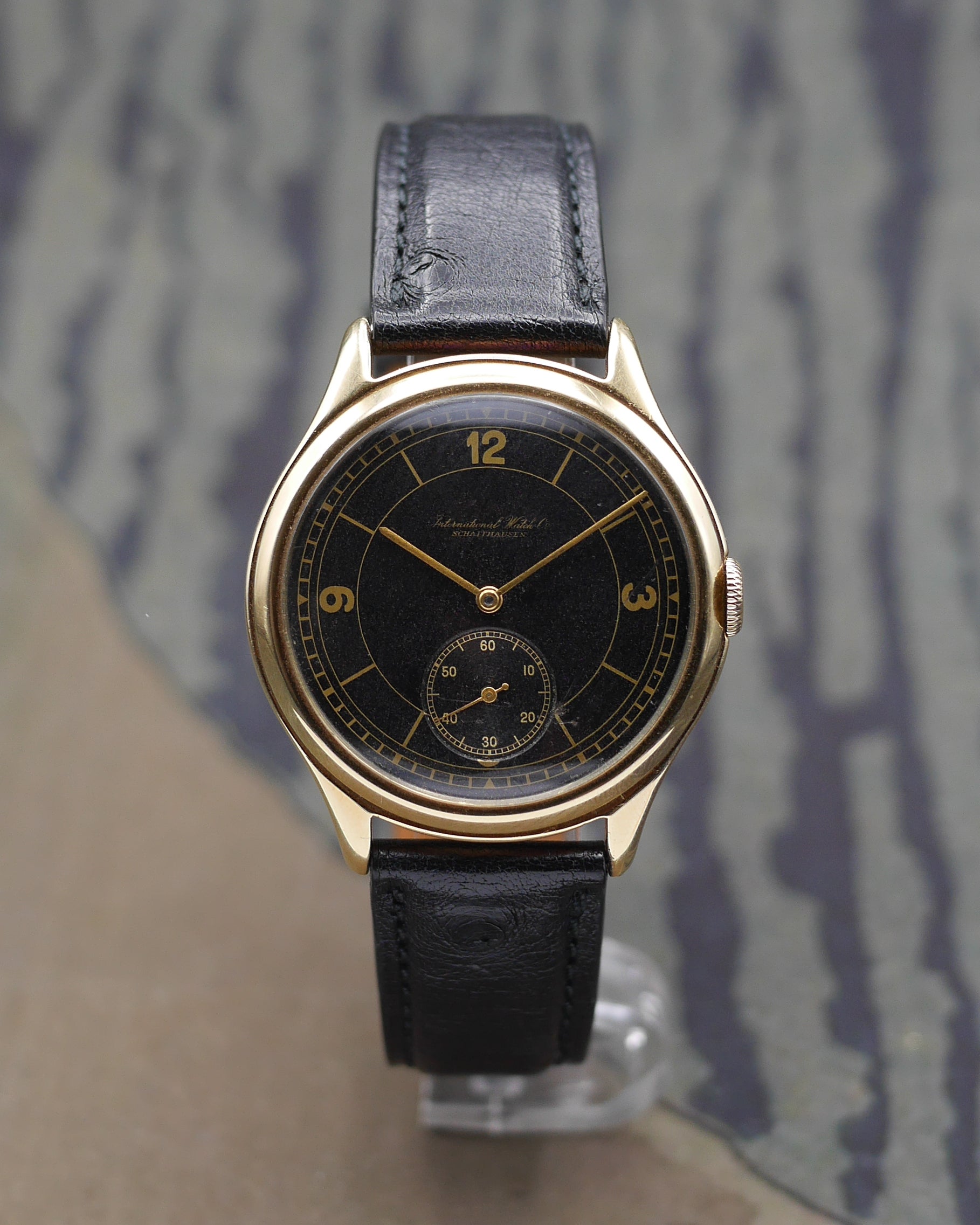 1939 IWC "Hermet" sector & gilt dial with its certificat of authenticity