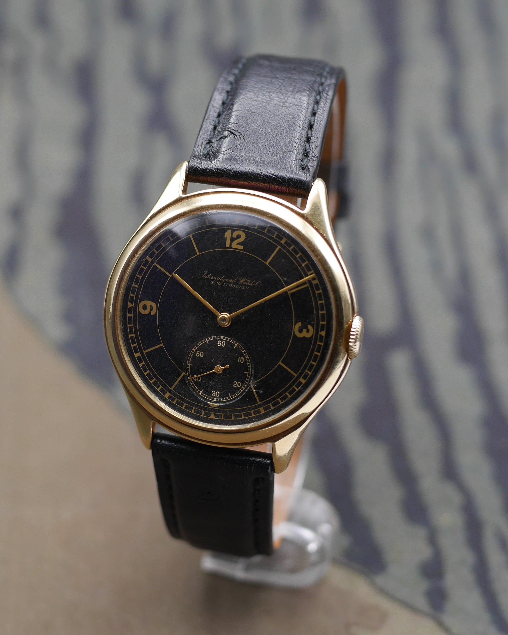 1939 IWC "Hermet" sector & gilt dial with its certificat of authenticity