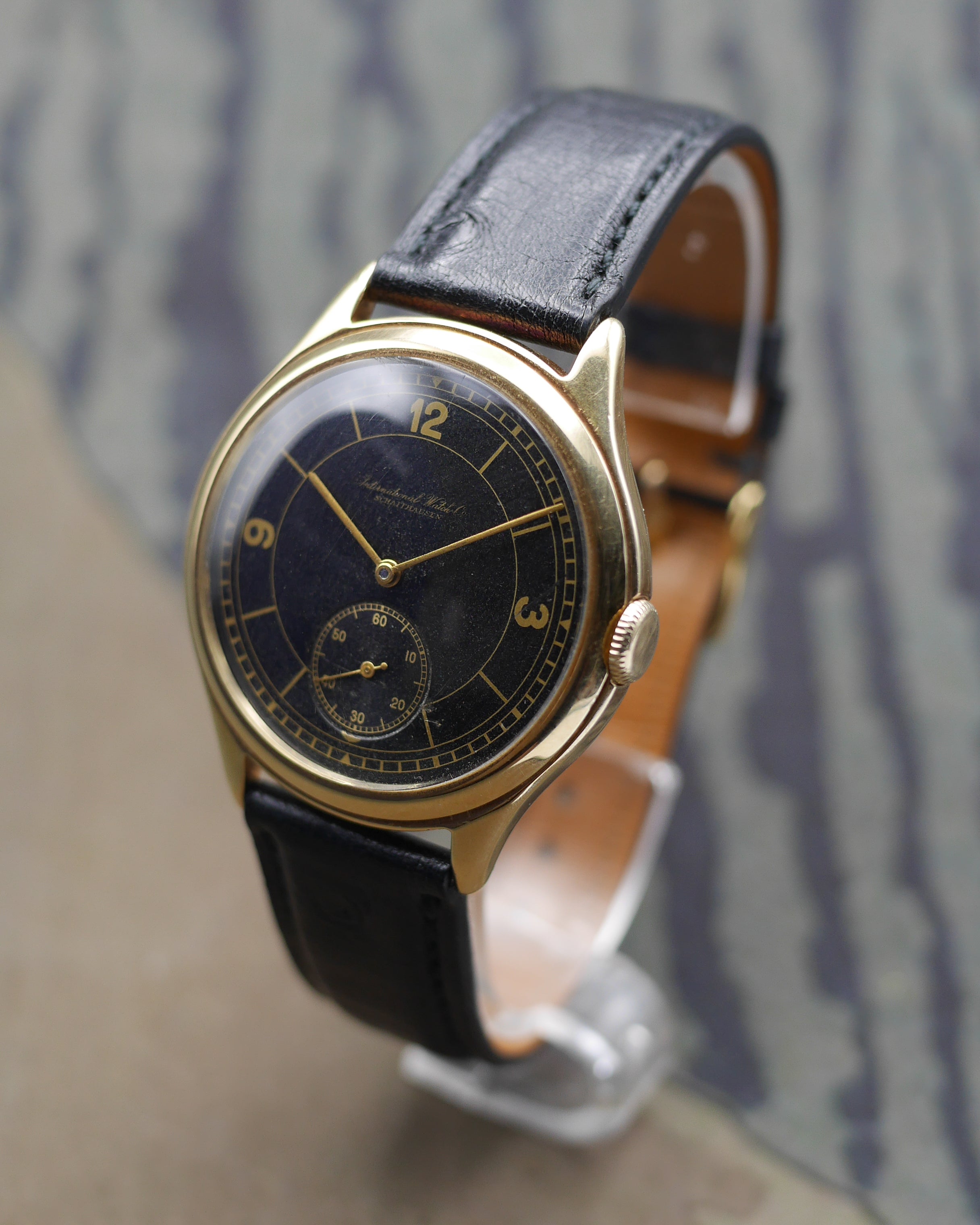 1939 IWC "Hermet" sector & gilt dial with its certificat of authenticity