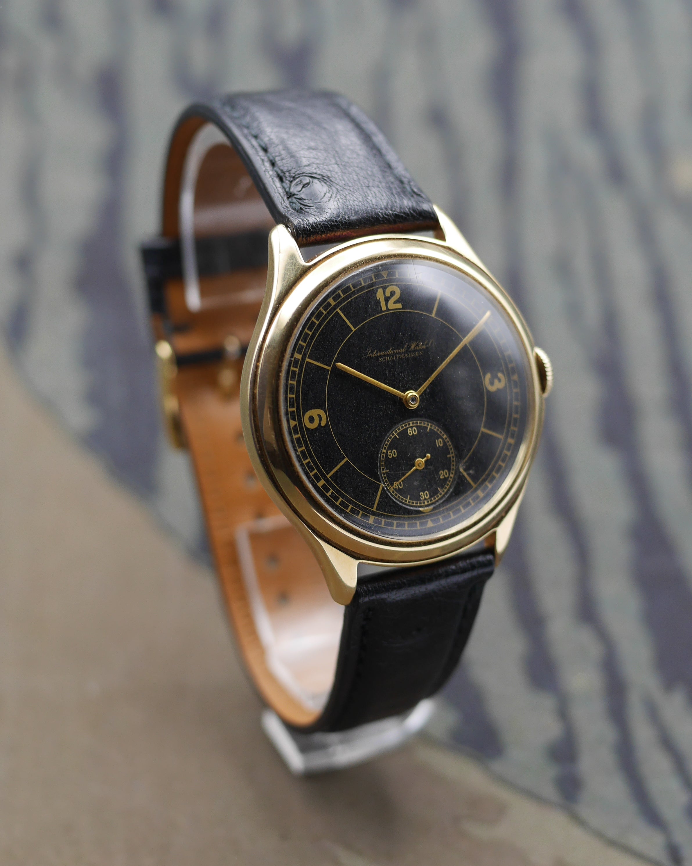 1939 IWC "Hermet" sector & gilt dial with its certificat of authenticity