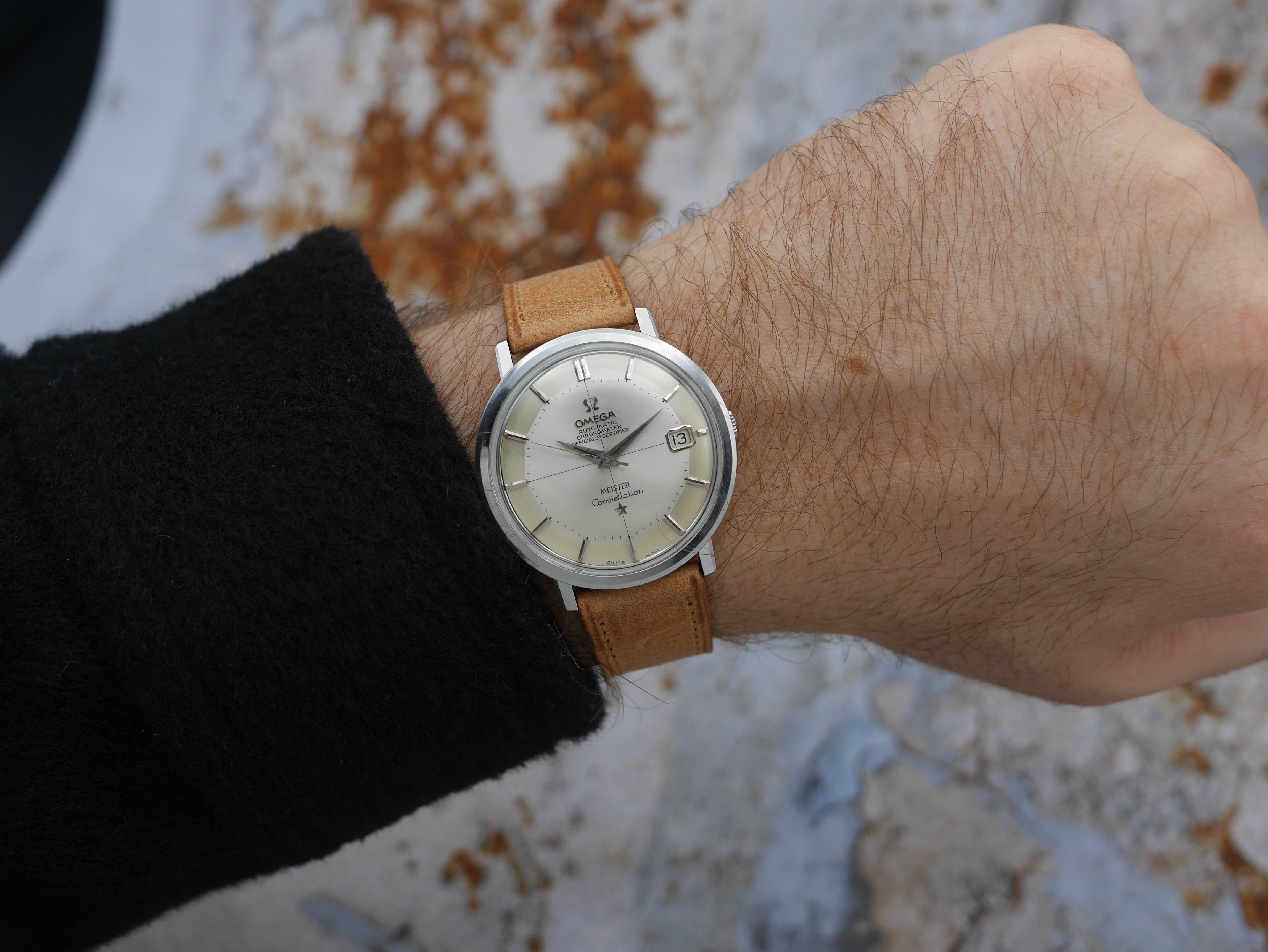 1960s Omega Constellation ref. 168.010 with silver MEISTER dial