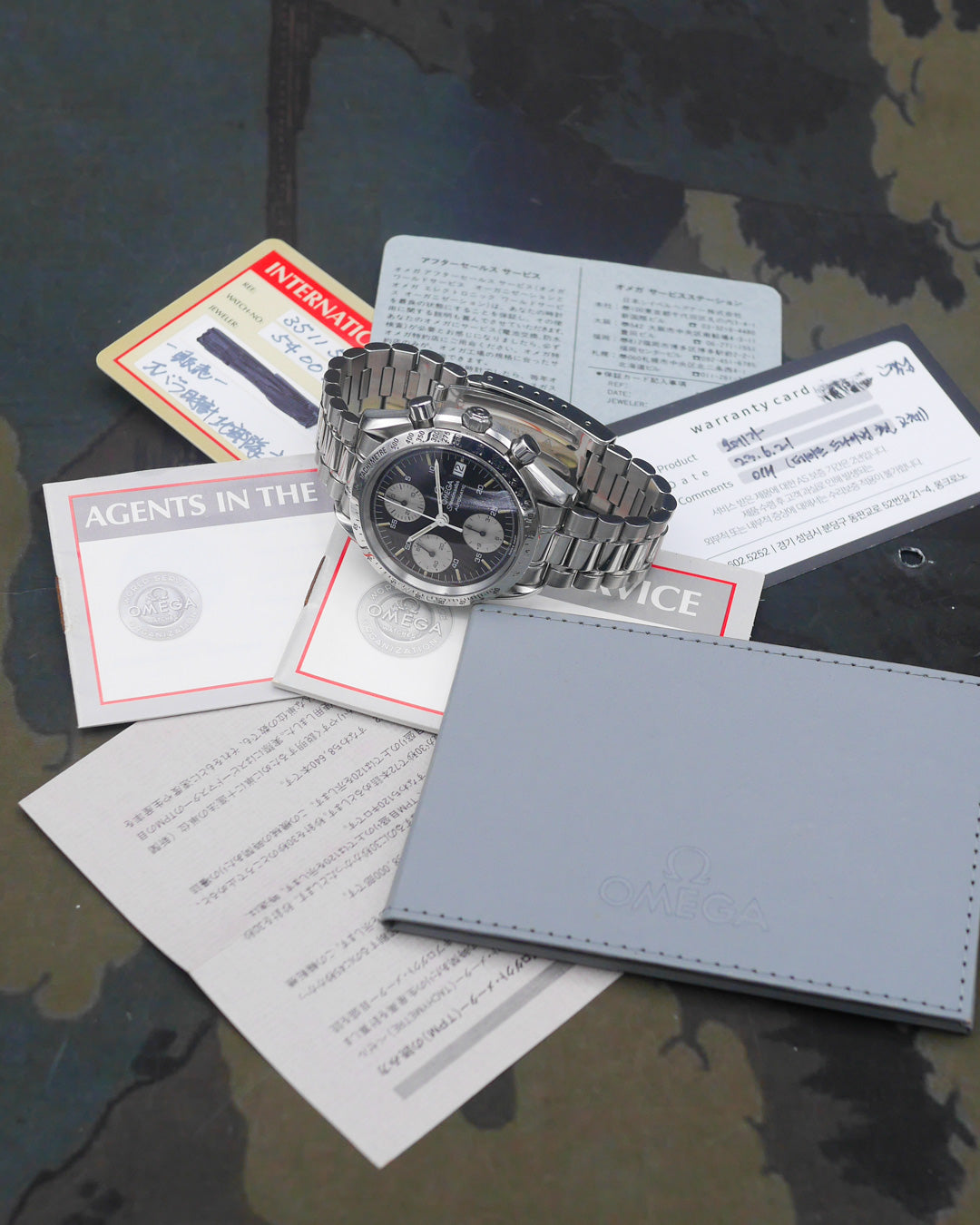1993 Omega Speedmaster Automatic reverse panda - PAPERS