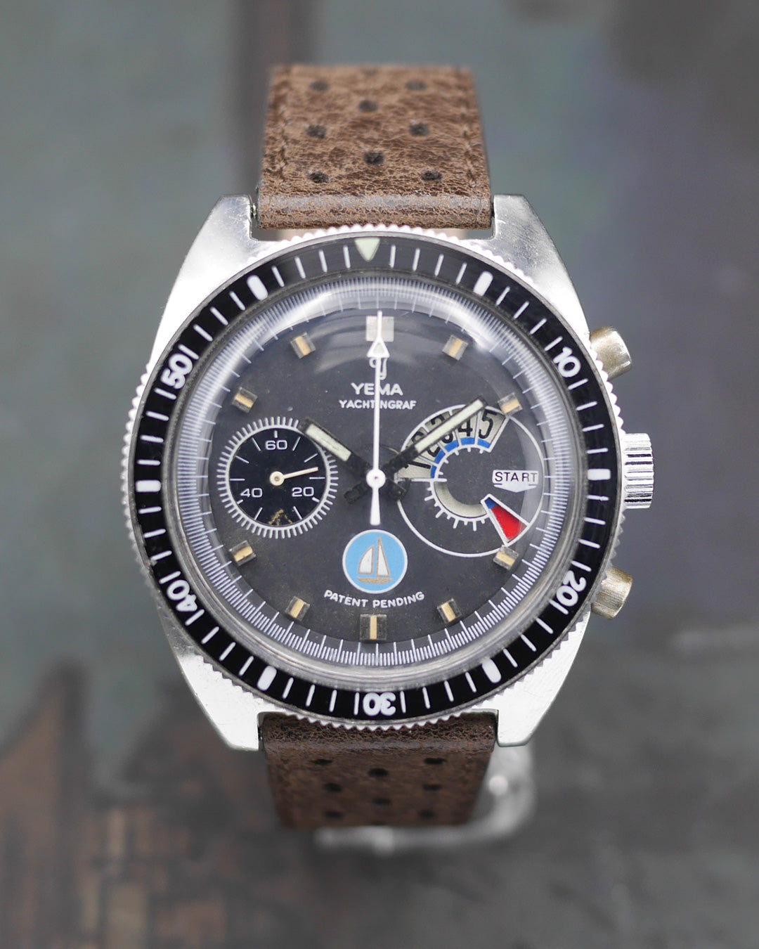 1970s Yema jumbo Yachtingraf Regate “Blue Ship”