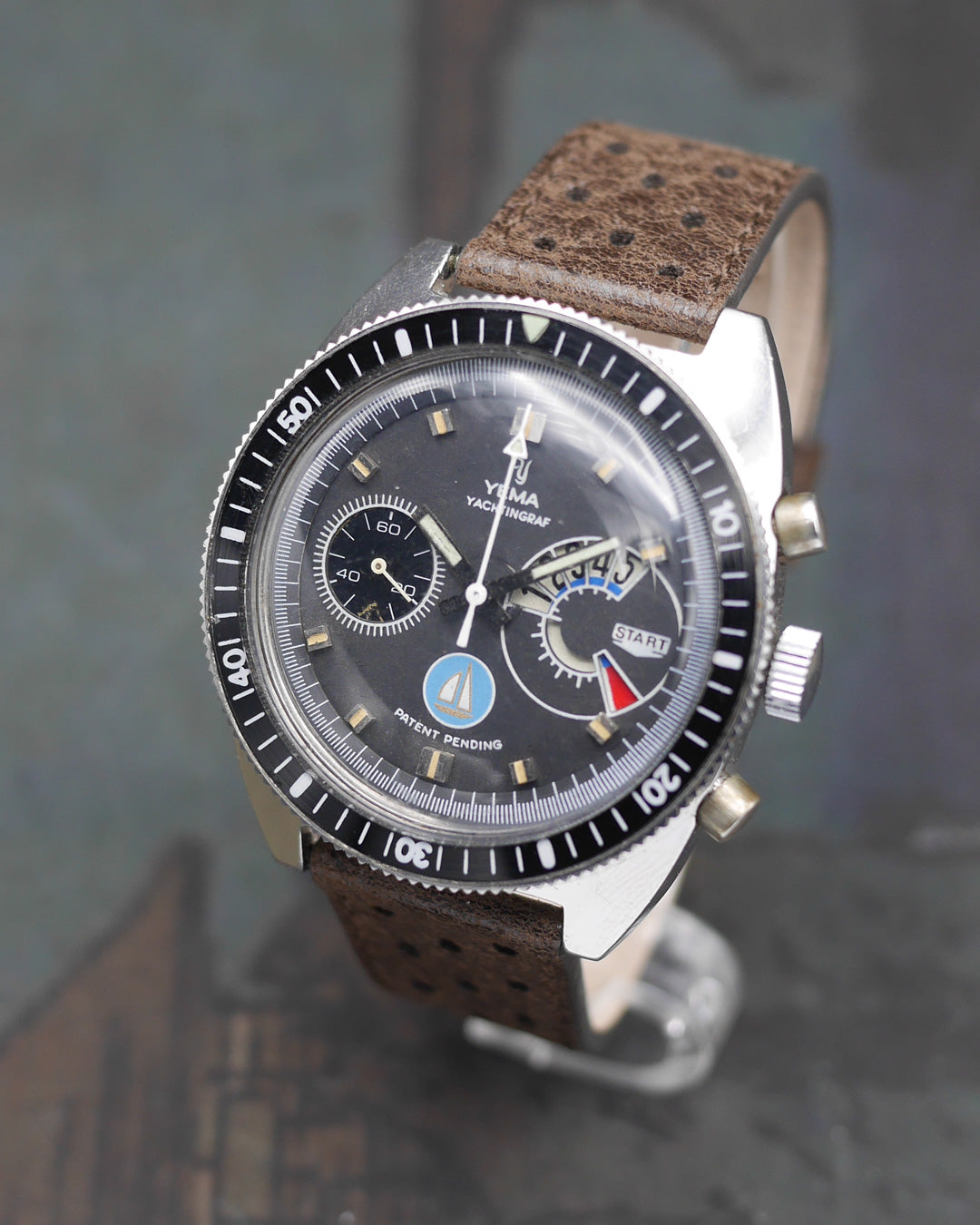 1970s Yema jumbo Yachtingraf Regate “Blue Ship”