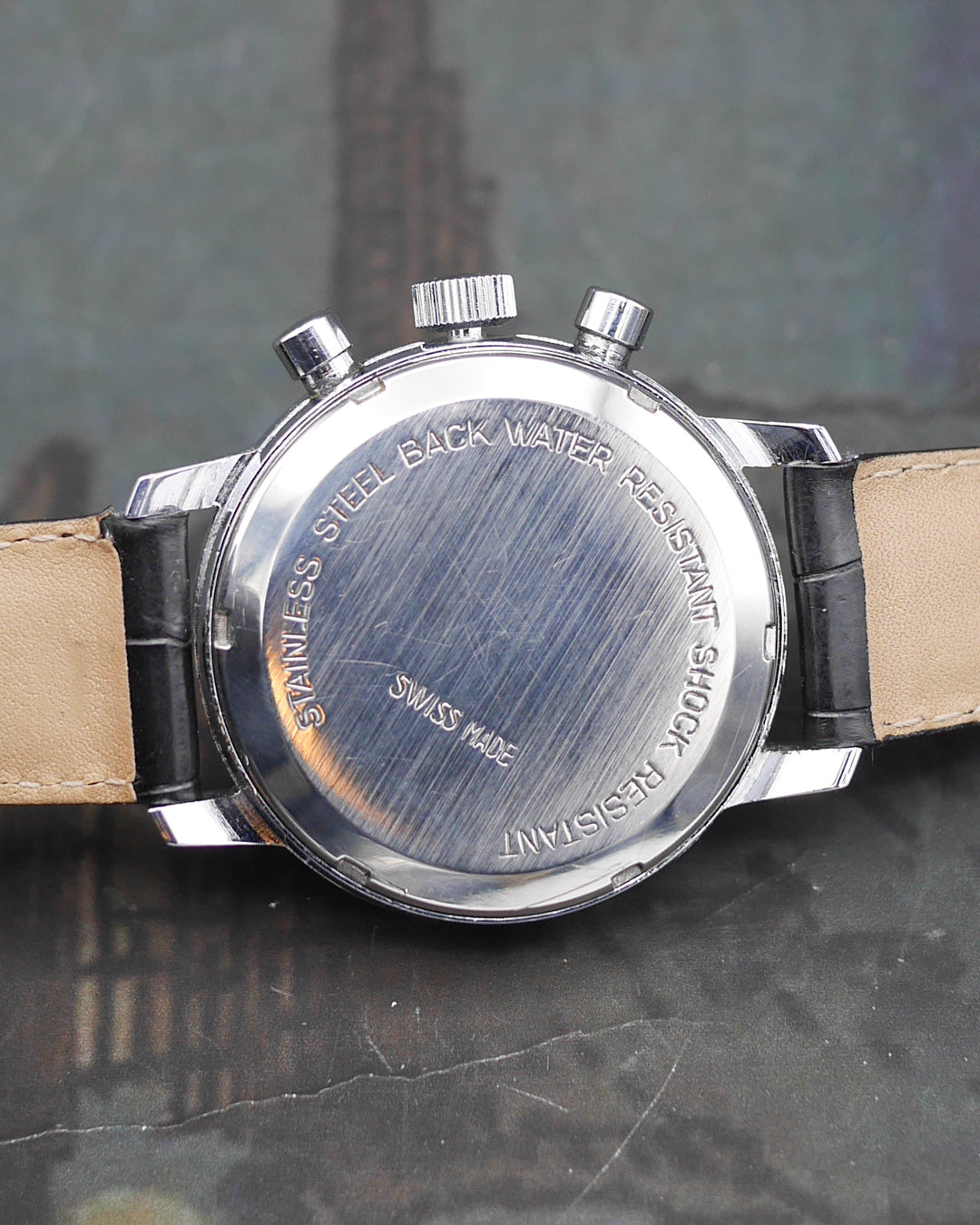 1970s Lip "Rainbow" oversized chronograph