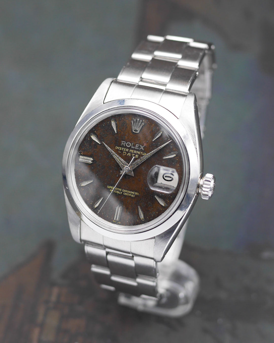 1960 Rolex Oyster Perpetual Date ref. 1500 with tropical dial