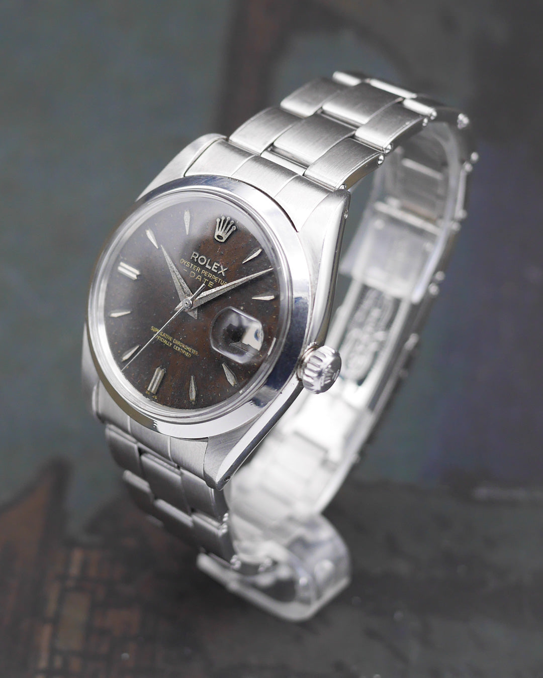 1960 Rolex Oyster Perpetual Date ref. 1500 with tropical dial