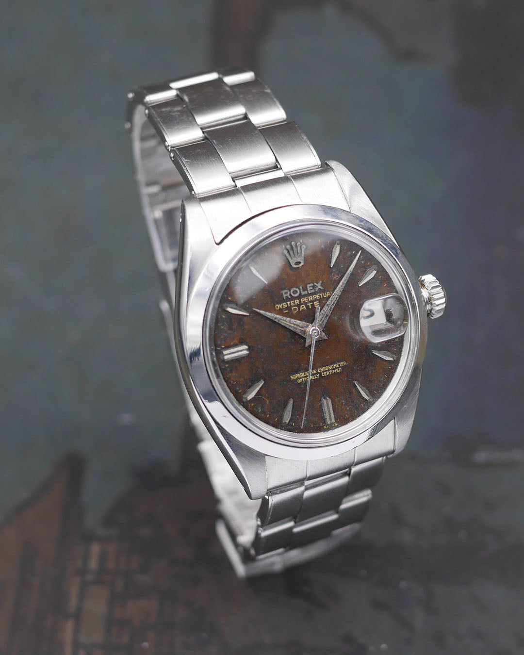 1960 Rolex Oyster Perpetual Date ref. 1500 with tropical dial
