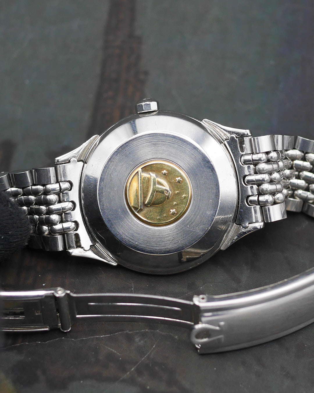 1950s Omega Constellation ref. 2852 in steel with waffle dial