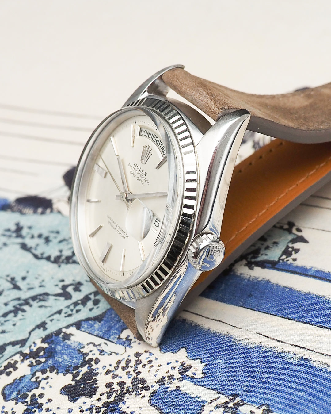 1971 Rolex Day-Date 1803 White Gold doorstop dial
