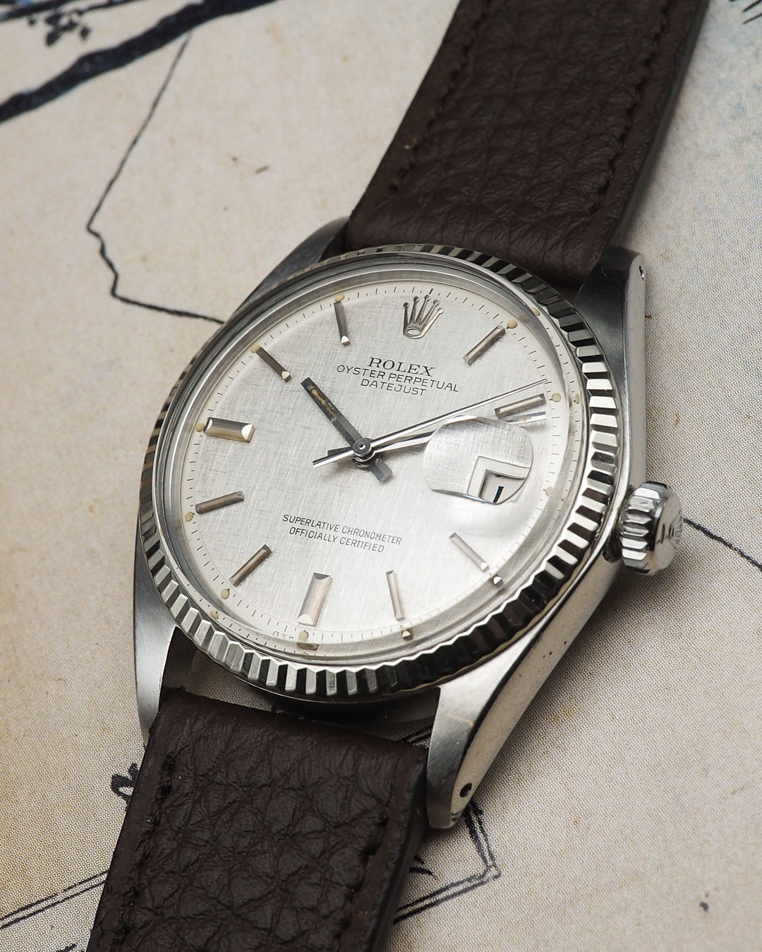 1973 Rolex Datejust Perpetual 1601 with Linen Dial