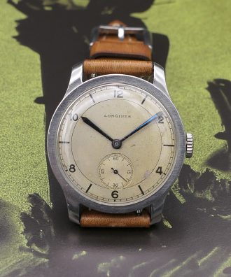 1940s Longines caliber 12.68Z Coin Edge case - Sabiwatches