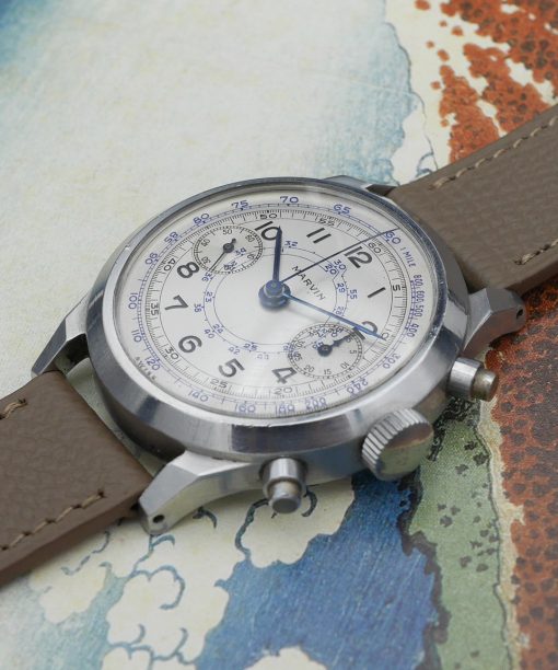 1940s Marvin spillmann case chronograph - Sabiwatches
