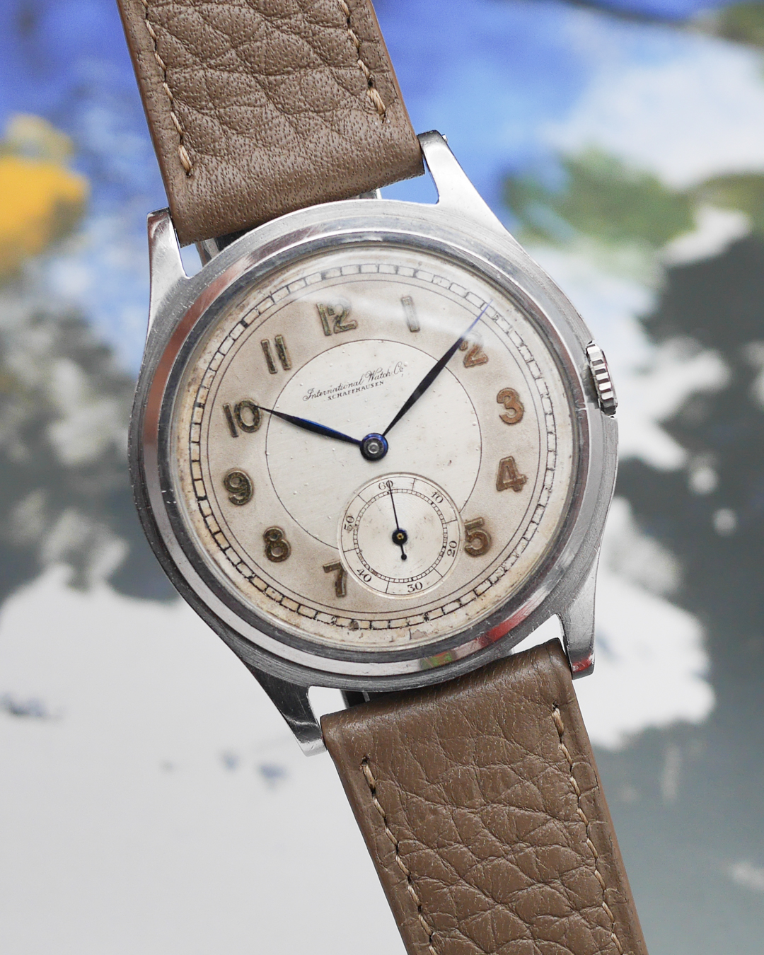 1940s IWC Hermet dual tone dial - Sabiwatches