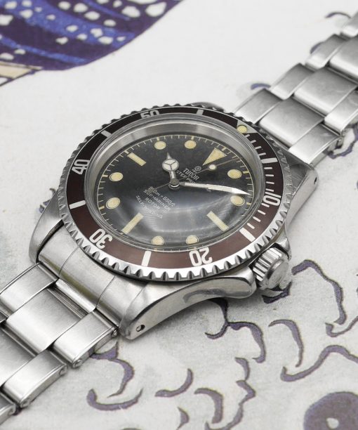 1964 Tudor Submariner 7928 chapter ring with paper - Sabiwatches