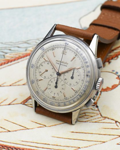 1950s Movado M95 chronograph ref 19036 - Sabiwatches
