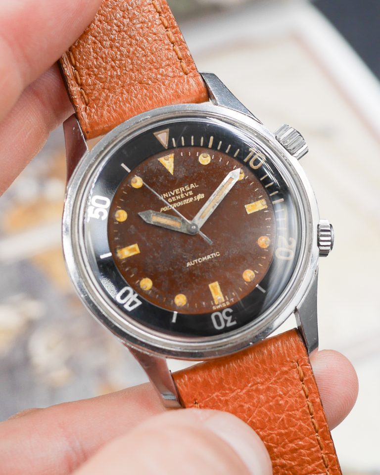 1960s Universal Geneve Polerouter Sub ref. 20369-1 tropical dial ...