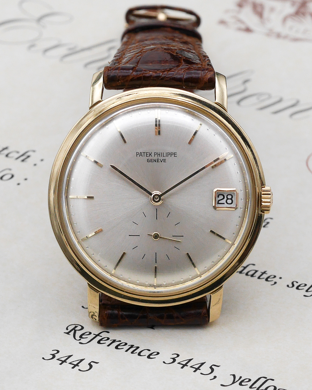 1968 Patek Philippe Calatrava 3445J with Extract from the Archives ...