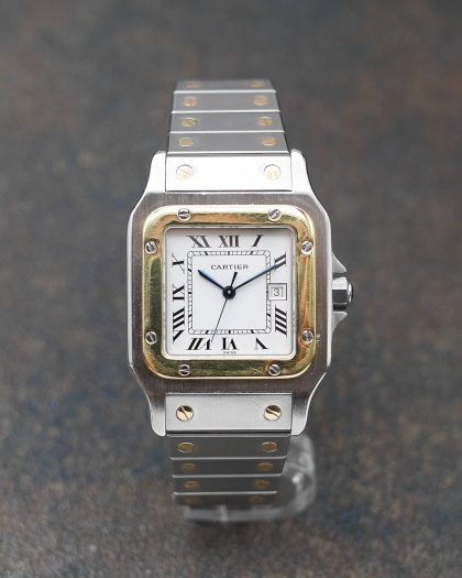 1990s Cartier Santos Stainless steel & Yellow gold