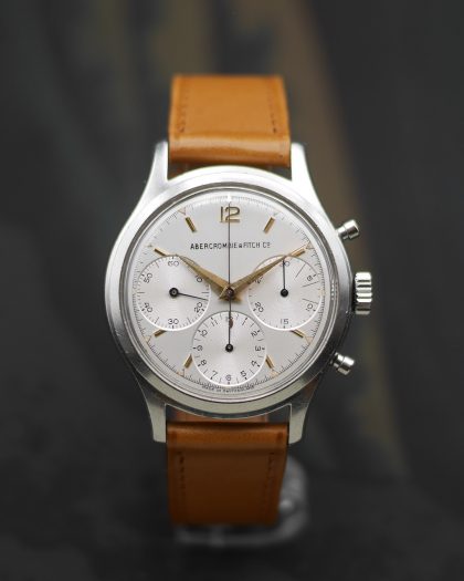 1950s Heuer 2444 signed Abercrombie & Fitch