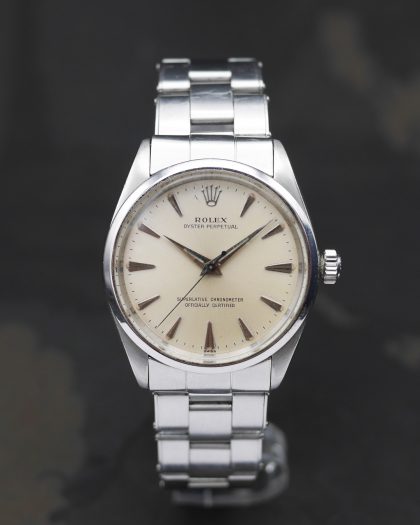 1958 Rolex Oyster Perpetual ref. 1002 with expandable 6635 bracelet