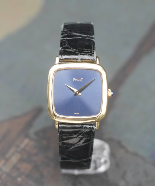 1970’s Piaget Tradition in 18k yellow gold with night blue dial