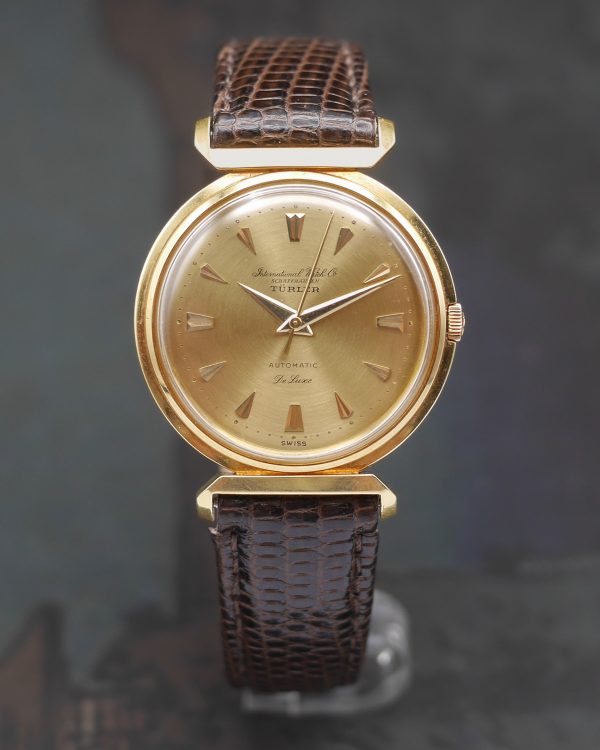1958 IWC De Luxe "Flying Lugs" double signed Türler with its Certificate