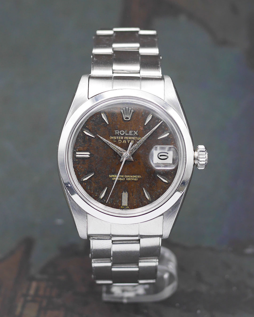 1960 Rolex Oyster Perpetual Date ref. 1500 with tropical dial 